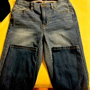 High rise super skinny Jean Capris